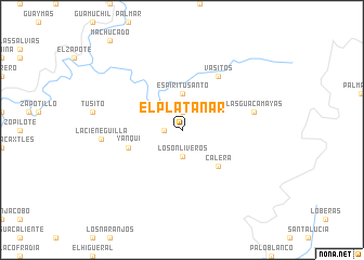 map of El Platanar