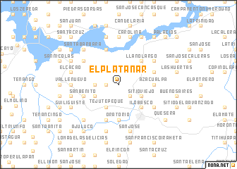 map of El Platanar