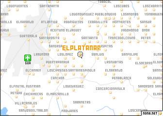 map of El Platanar