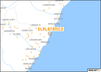 map of El Platanico