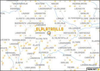 map of El Platanillo