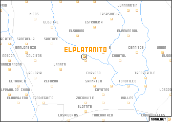 map of El Platanito