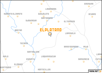 map of El Plátano