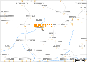 map of El Plátano