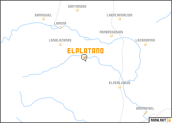 map of El Plátano