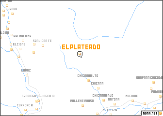 map of El Plateado