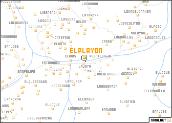 map of El Playón