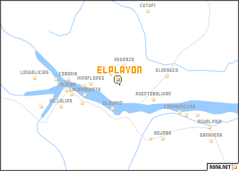 map of El Playón