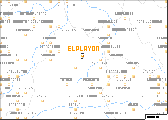 map of El Playón