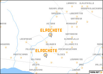 map of El Pochote