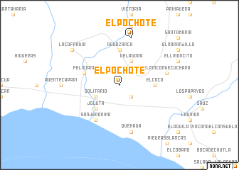 map of El Pochote