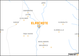 map of El Pochote