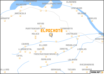 map of El Pochote