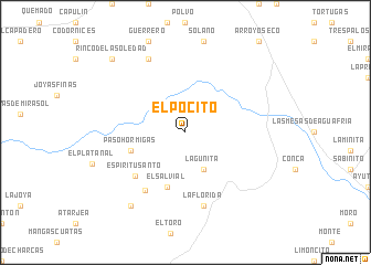 map of El Pocito