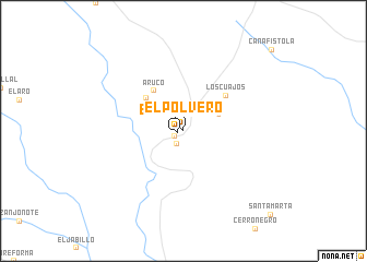 map of El Polvero