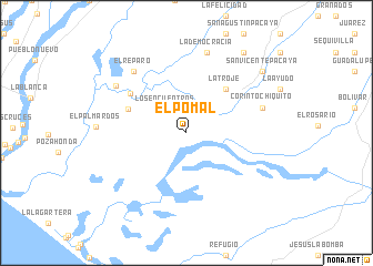 map of El Pomal