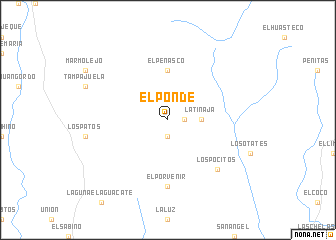 map of El Ponde