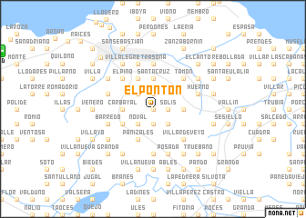 map of El Pontón