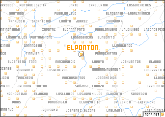map of El Pontón