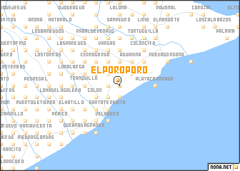 map of El Poroporo