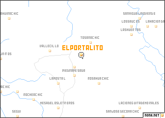 map of El Portalito