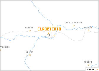 map of El Portento