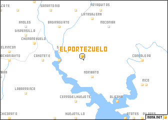 map of El Portezuelo