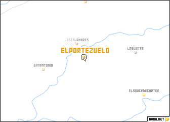 map of El Portezuelo