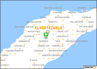 map of El Portezuelo