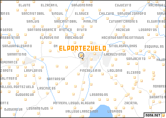 map of El Portezuelo