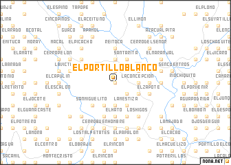 map of El Portillo Blanco