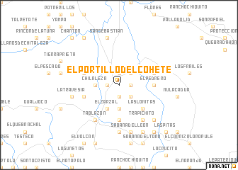 map of El Portillo del Cohete