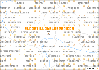 map of El Portillo de los Pericos