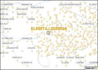 map of El Portillo Grande