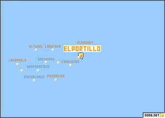 map of El Portillo