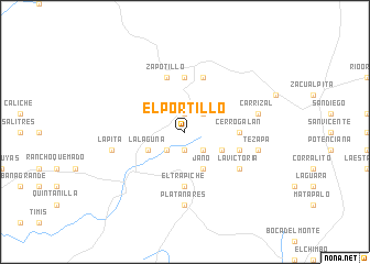 map of El Portillo