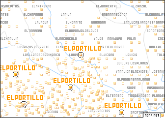 map of El Portillo