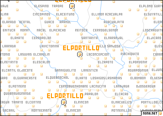 map of El Portillo