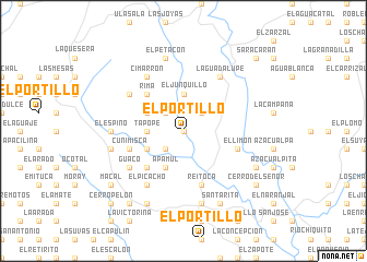 map of El Portillo