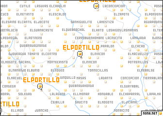 map of El Portillo