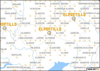 map of El Portillo