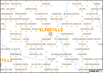 map of El Portillo