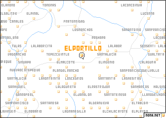 map of El Portillo