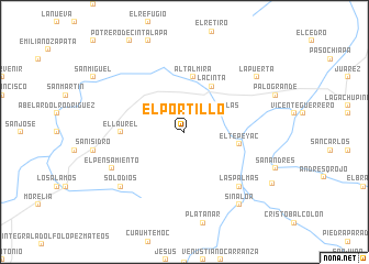 map of El Portillo