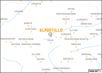 map of El Portillo