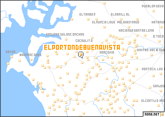 map of El Portón de Buena Vista