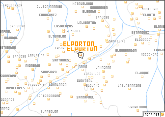 map of El Portón