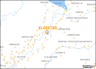 map of El Portón