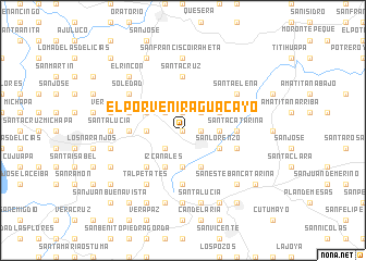 map of El Porvenir Aguacayo