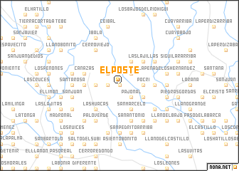 map of El Poste